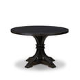thumbnail image 6 of Luxe by East West Furniture 7 Piece Dining Table Set Includes 48" Round Table In Navy Blue Color, 6 of 7