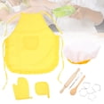 thumbnail image 4 of Kitchen Pretend Play Kit, Help Develop An Interest In Cooking Washable Cloth Children Baking Set, Travel Girls For Boys Home, 4 of 8
