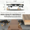 thumbnail image 6 of ONEON Furniture Mover Pro Set - Enhanced Dolly and Lifter with Custom TPE Wheels for Easy Furniture Lifting and Moving - Professional Tool for Effortless Furniture Transport (Dollies 4Pack + 1Lifter), 6 of 7