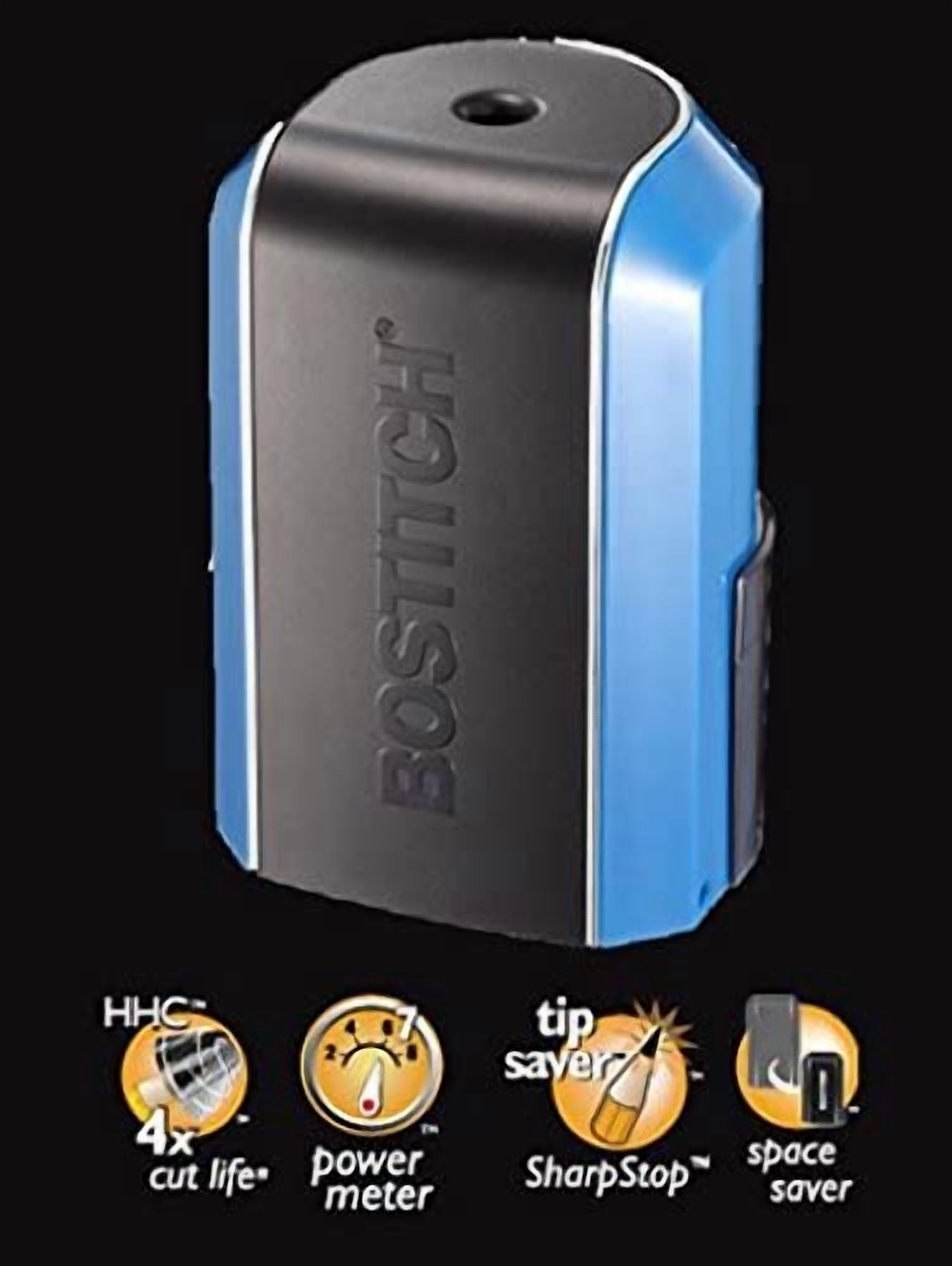 Office Vertical Electric Pencil Sharpener, Powerful Stall-Free Motor, Prevents Over-Sharpening, Blue (EPS5V-Blue)