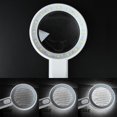 6X 12X Hand Held Magnifying Glass with Light, Magnifier with Adjustable