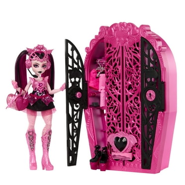 Monster High Skulltimate Secrets Monster Mysteries Playset, Draculaura Doll with 19  Surprises