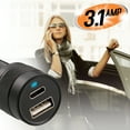 thumbnail image 2 of Armorall Dual Type C & USB Car Charger 3.1 AMP, 2 of 6