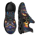 thumbnail image 1 of Zapatos planos con estampado de huellas de perro para mujer, zapatillas transpirables suaves con cordones, zapatos casuales de plataforma, 1 of 6