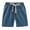 Dark Blue, variant on XBASW 2-7T Boys Girl Cotton Linen Shorts Summer Elastic Waist Hot Pants Solid Color Casual Shorts for Baby Toddler Kids