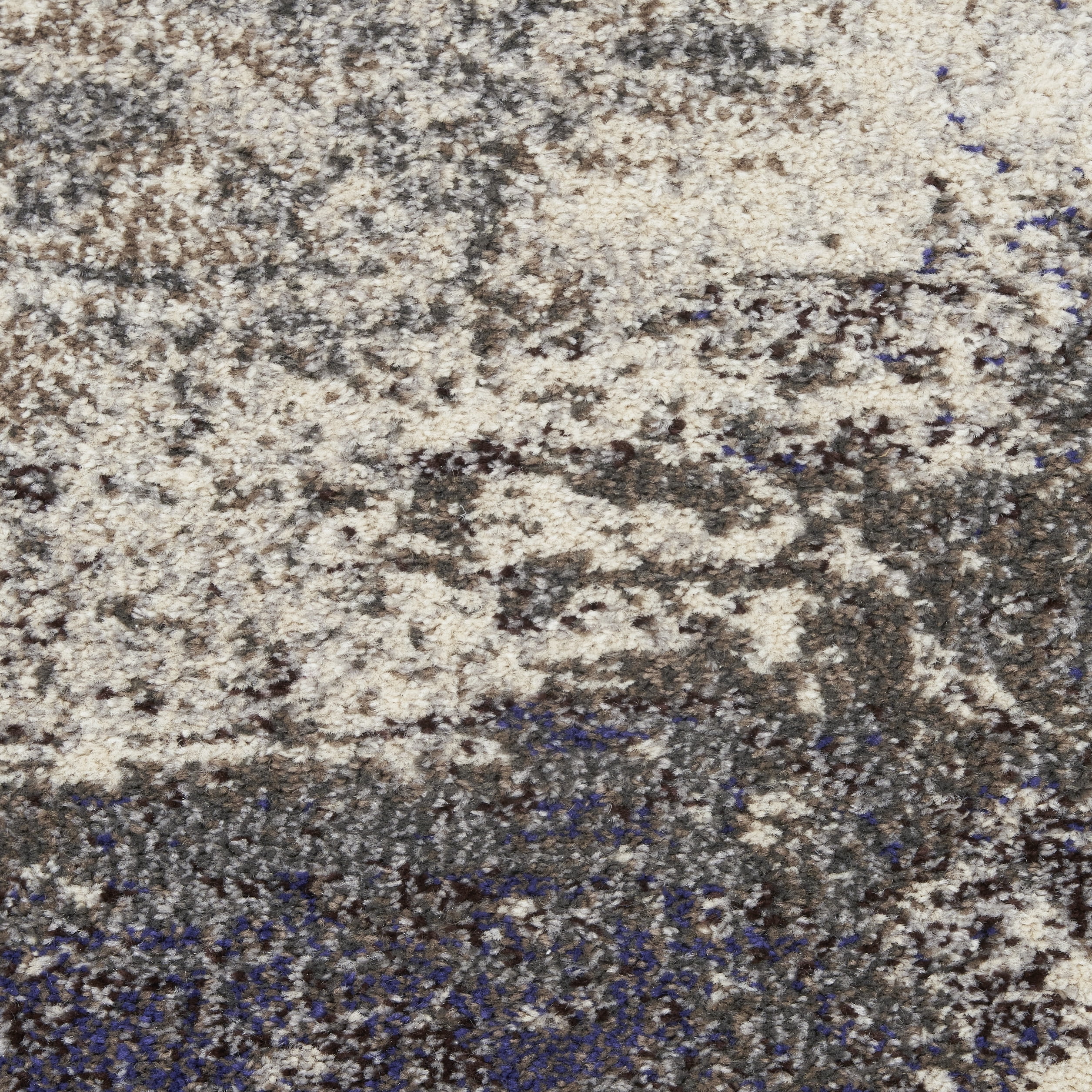Nourison Celestial Abstract Ivory/Grey 2' x 6' Area Rug, (2x6)