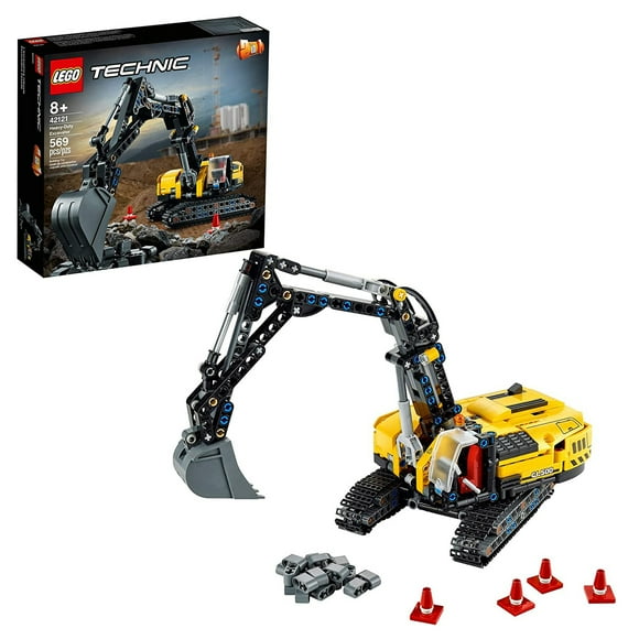 LEGO Technic Heavy-Duty Excavator 569 Piece Building Kit, Ages 8 and Up