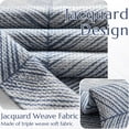 thumbnail image 4 of Cortinas Jinchan estampadas en azul de 214 cm de longitud para sala de estar, 4 of 9
