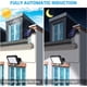 thumbnail image 4 of Lámpara solar para exteriores con sensor de movimiento, iluminación solar para exteriores, resistente al agua, IP67, ángulo de iluminación de 120°, luz solar para jardín con cable de 5 m para patio,, 4 of 5