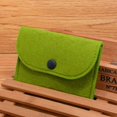 thumbnail image 5 of Mini portátil de fieltro de color puro para tarjetas de crédito, monedero, monedero, regalo, (1 unidad, verde) ER, 5 of 5
