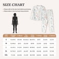 thumbnail image 3 of Xecao Sea Animals Print Women Pajamas Set Soft Sleepwear Pjs long Sleeve Button Down Nightwear with Long Pants, 3 of 6
