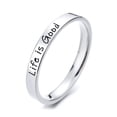 thumbnail image 1 of Sterling Silver Life is Good Band, 1 of 4