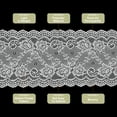 thumbnail image 3 of Uxcell 5.9 inch Wide Polyester Floral Pattern Lace Trim Ribbon for Sewing Making Light White 5 Yard, 3 of 7