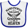 thumbnail image 3 of Inktastic Handpicked for Earth by My Grandpa in Heaven Angel Wings Boys or Girls Baby Bib, 3 of 4