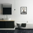 thumbnail image 3 of Stupell Industries Wash Your Antlers Elk Animals & Insects Painting Black Floater Framed Art Print Wall Art, 17 x 21, 3 of 10