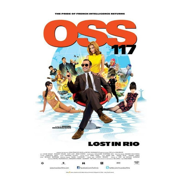 Oss 117 Lost In Rio Movie Poster Style A 11 X 17 09 Walmart Com Walmart Com