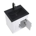 thumbnail image 2 of Renovators Supply Manufacturing Bathroom Vanity with Sink 20 1/4 in. Wide Black Resin Vanity Sinks for Bathrooms with Bathroom Vanity, Faucet and Sink Drain, 2 of 13