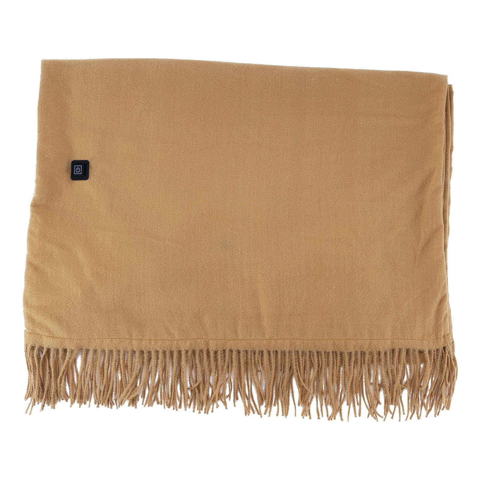 Bxaolu Heated Blanket, Cozy Portable Heated Blanket Battery Operated,Cordless USB Heated Shawl, Wearable Heating Blanket for Car, Heated Throw Wrap, 78"L x 26"W, Camel