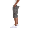 thumbnail image 5 of 3/4 Cargo Capri Shorts for Men Lightweight Elastic Drawstring Waist Bottoms Multi Pocket Below Knee Outdoor Trousers, #01 Dark Gray, L, 5 of 8