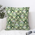 thumbnail image 4 of Honeii Cute Frog Print Throw Pillow, Square Decorative Pillow Forms Soft Fluffy Plump Pillow Decorative Pillow Inserts,Couch Pillows-12"x12", 4 of 7