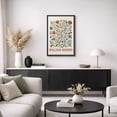 thumbnail image 5 of Framed Canvas Print William Morris Wall Art Abstract Floral Botanical Decorative for Living Room Bedroom - 24"x36" BLACK, 5 of 8