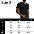thumbnail image 2 of Camisetas para hombre Sudadera de manga corta con 3 botones Camisa con tapeta frontal de algodón Camisas con cuello redondo, 2 of 5