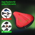 thumbnail image 2 of Zacro Exercise Bike Seat Cover, Wide Bicycle Saddle Cushion Soft Pad Comfortable Gel Bike Seat Cover, Red, 2 of 7