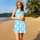 thumbnail image 3 of Balery Skating Poodle Fun Vestidos de verano para mujer con estampado: vestido holgado sin mangas, vestido playero informal y cómodo para días calurosos., 3 of 7