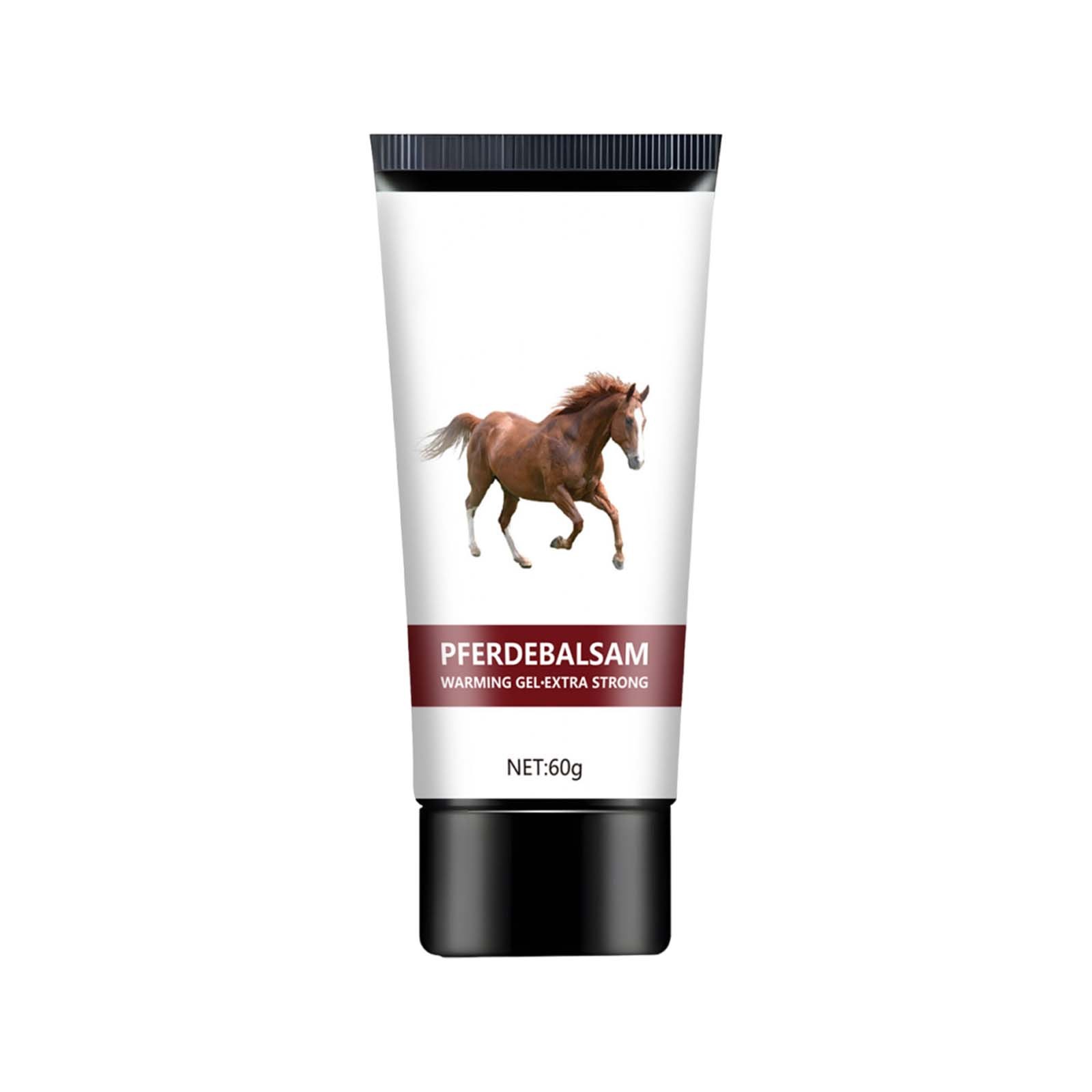 Herunwer Horse Balm Gel, Extra Strength Warming Massage Gel, with Horse Chestnut & Safflower Extract, Joint & Muscle Support