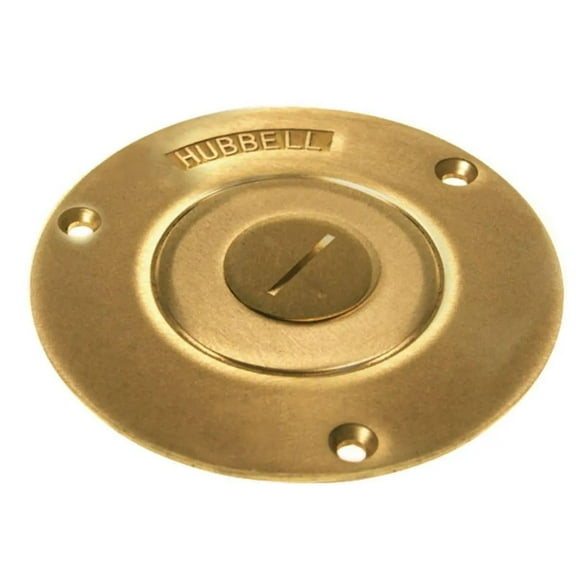 RACO 6285 Floor Box Cover, Brass