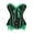 #145Green, variant on Women Vintage Retro Lace Up Back Bustier Waist Cincher Overbust Corset Top Strapless Party Renaissance clothing
