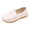 White, variant on GiLiling Girls Casual Loafers, Slip-On Microfiber Leather Shoes with Non-Slip TPR Sole, Comfortable Flat Footwear for School Daily Wear (Black, 9.5-10 Years)