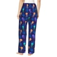 thumbnail image 2 of Bixox Women's Jellyfish colorful Patterned Pajama Pants Loungewear, 2 of 5