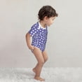 thumbnail image 4 of Daiia Daisies Flowers Printed Unisex-Baby Short Sleeve Onesies Bodysuits Baby Climbing Clothes Soft and Comfortable Romper with Expandable Shoulder Design-12 Months, 4 of 8