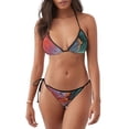 thumbnail image 1 of Disketp Colorful Abstract Waves para Bañador de Dos Piezas para Mujer, Bikini Sexy Halter String, Conjunto de Bikini en Triángulo, 1 of 6