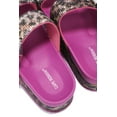 thumbnail image 3 of Cape Robbin Praise Pink Footbed Platform Rhinestone Slip On Sandals Leopard, 3 of 3