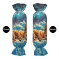 thumbnail image 2 of Salouo Artistic Starry Sky Cloud Dog Pattern Cute Bolster Pillow,Cylindrical Pillow Long Pillow for Bed Round Side Pillow for Knee/Leg/Neck ,- Length 24.4" x 9.8" Diameter, 2 of 8