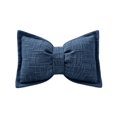thumbnail image 3 of Navy Blue Bow Throw Pillow, Soft Chenille Decorative Cushion for Sofa Bed, 3D Knot Accent Pillow for Living Room Bedroom Nursery Home Decor, 3 of 6