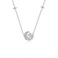 thumbnail image 3 of Dream heart moon necklace light luxury, sense of luxury, love clavicle chain, 3 of 4