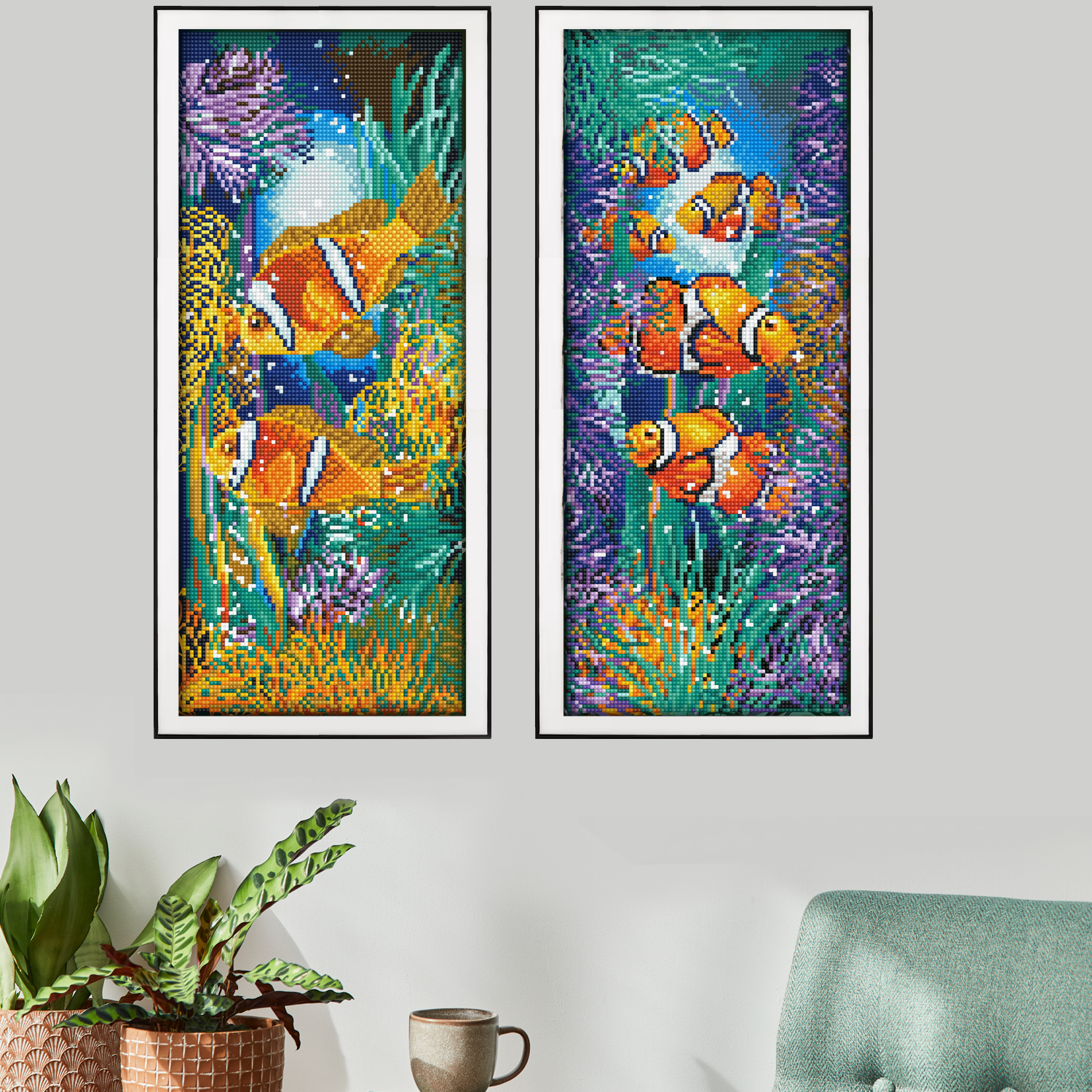 Diamond Dotz Aquarium Diamond Painting Kits for Adults - Diamond Art Kits a Relaxing Creative Craft Kit with Dotz Gems 20.5x20