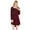 Wine Red, variant on XBASW Women's Nightgown Long Sleeve Nightshirt Crewneck Sleepwear Loose Pajama Dress Spring Summer Loungewear S-XXL