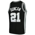 thumbnail image 3 of Youth Mitchell & Ness Tim Duncan Black San Antonio Spurs Swingman Throwback Jersey, 3 of 3