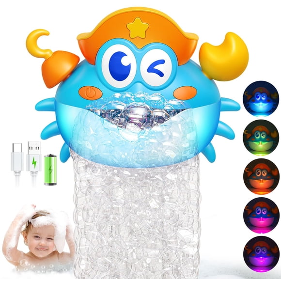 Bath Toys Puidapo Recargable Crab Baby con máquina de burbujas