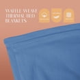 thumbnail image 3 of Jmr Usa Inc. Waffle Weave Thermal Bed Blanket-66x90 Twin Comforter Cotton Throw Blankets for Bed, Sofa, Bedroom Decor, Housewarming Gifts, Layering of Hotels & Hospital Bed SheetsSky Blue, 3 of 8
