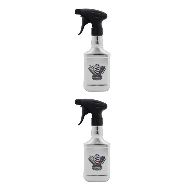 Seitruly Botella de espray para peluquería, rociador de agua recargable, herramienta de peluquería Vintage, contenedor rociador, herramientas Blanco 2piezas