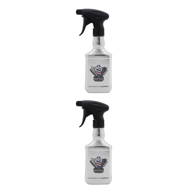 Seitruly Botella de espray de peluquería, envases de líquido Retro recargables vacíos, contenedor de rociador doméstico, herramientas de Blanco 2piezas