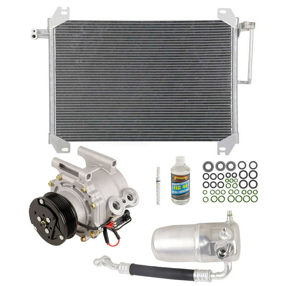 A/C Kit w/ AC Compressor Condenser & Drier For Chevy Trailblazer GMC Envoy Buick Rainier Saab 9-7x Isuzu Olds 4.2L - BuyAutoParts