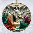 thumbnail image 5 of Christmas Birth Sublimation Christmas Decorations Religious Christmas Ornaments Set Decoration Wreath Hanging Christmas Tree Hanging, 5 of 5