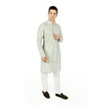 thumbnail image 3 of TRILOKI Ikkat Men Kurta Pajama Set Ethnic Indian Traditional Wear Ethnic Diwali Puja, 3 of 5