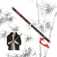 thumbnail image 3 of E Key Chinese Traditional Instrument Dizi Bitter Bamboo Flute with Chinese Knot for Beginners, 3 of 8